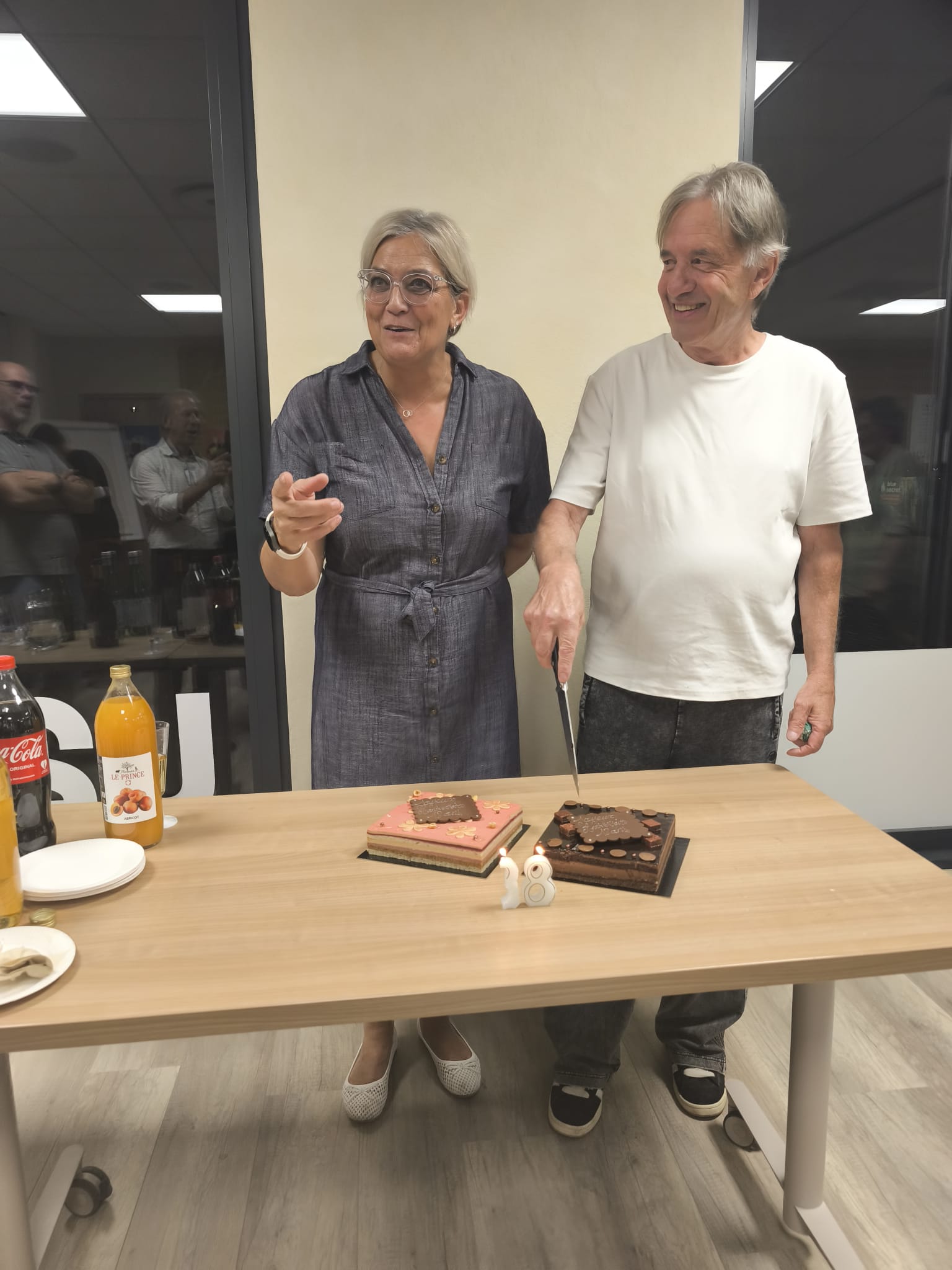 Christine Ginestet et Gérard Alborini lors des 18 ans du GES74+